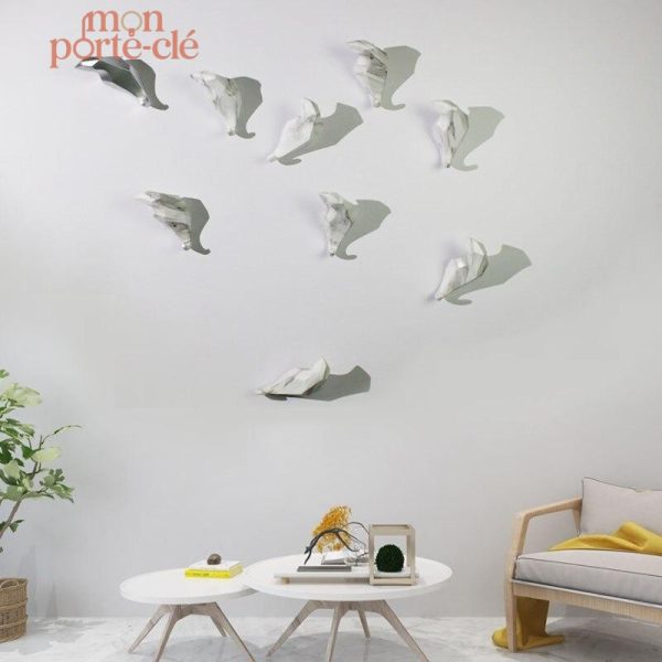 Porte-clé mural pratique pour entrée ou bureau