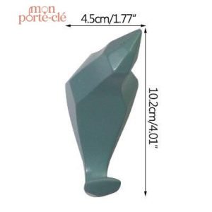 Porte-clé mural élégant en forme d'oiseau