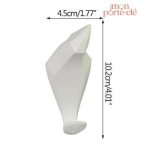 Porte-clé mural chic en forme d'oiseau stylisé