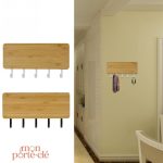 Porte-clés mural élégant en rangement