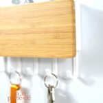 Porte-clé mural avec espace pour courrier