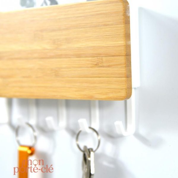 Porte-clé mural avec espace pour courrier