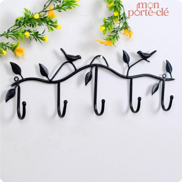 Porte-Clé Mural Les Crochets Oiseaux