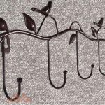 Porte-clés design mural avec oiseaux décoratifs