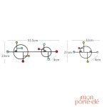 Élégant porte-clé mural pour un rangement stylé