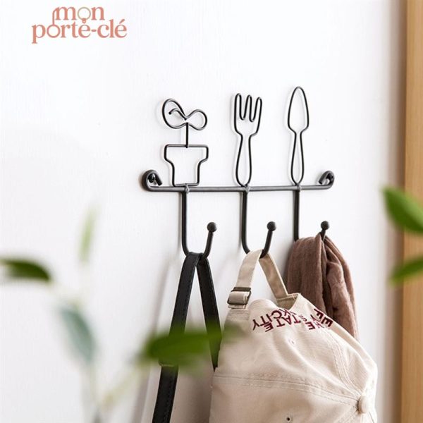 Accessoire mural pratique pour accrocher clés