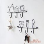 Décoratif porte-clé mural pour organisation