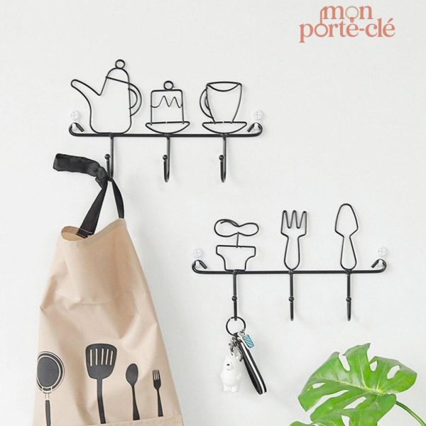 Porte-clé mural artistique pour salon chic