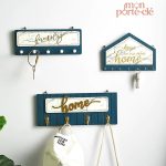 Porte-Clé Mural Design Bois Marbré