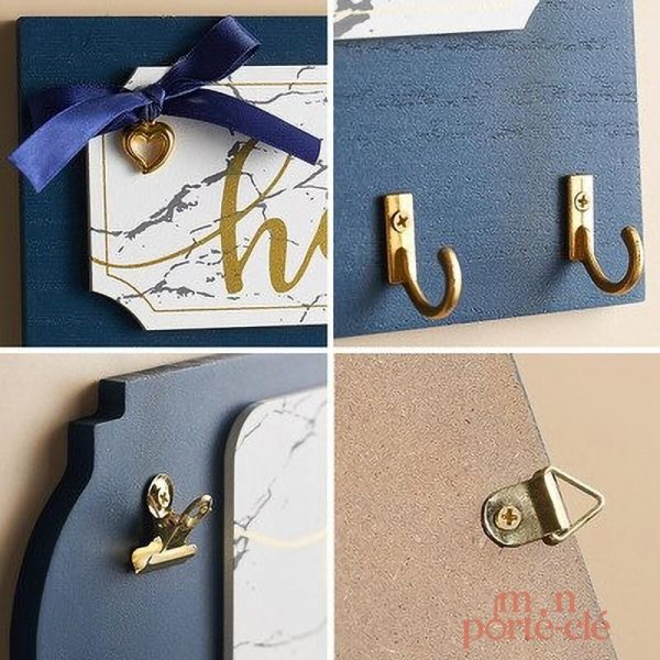 Porte-Clé Mural en bois, ajout décoratif fonctionnel