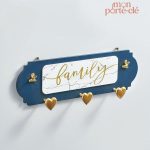 Porte-Clé Mural avec motifs bois marbrés