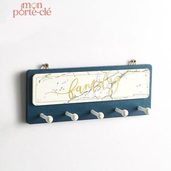 Porte-Clé Mural en bois, design contemporain