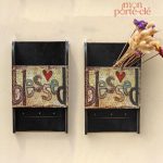 Porte-Clé mural avec espace pour documents