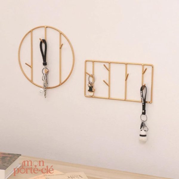 Porte-Clé Mural Le Doré Light élégant et fonctionnel