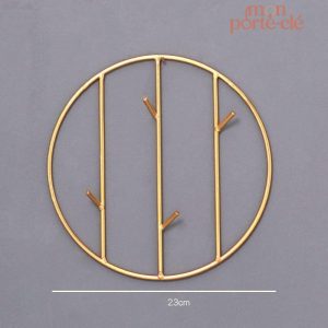 Porte-Clé Mural design moderne et doré