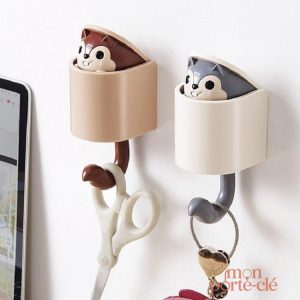 Porte-clé mural original en forme d'écureuil