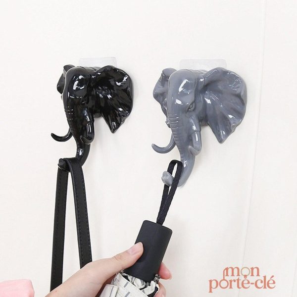Porte-clé mural en forme d'éléphant