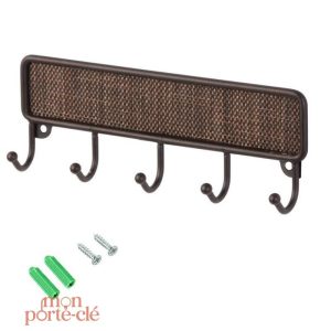 Accessoire mural pratique en fer pour clés, style vintage