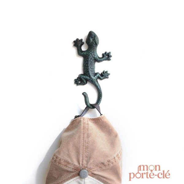 Porte-clé mural décoratif lézard