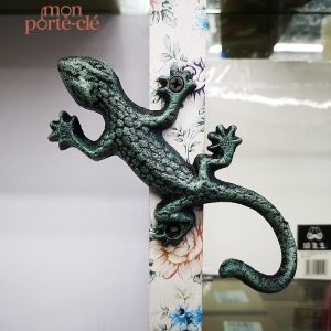 Support mural pour clés en forme de lézard