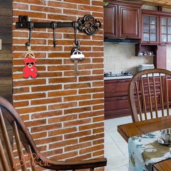 Porte-clé mural clé rétro pour organiser vos clés