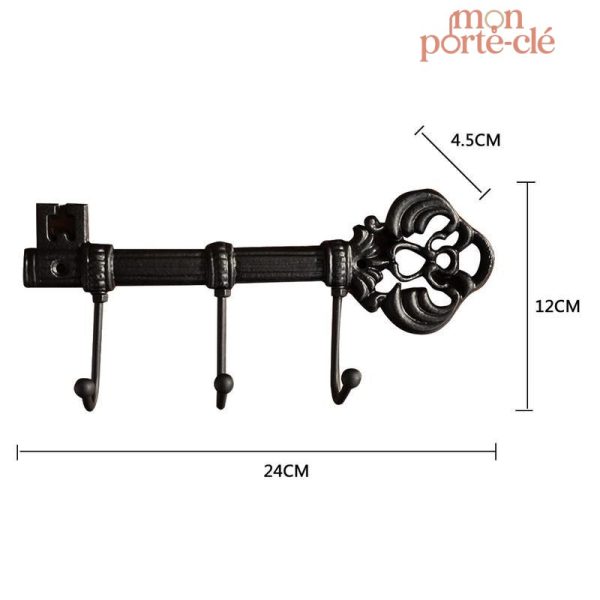 Accessoire mural pratique clé vintage pour votre entrée