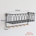 Porte-clé mural en métal robuste