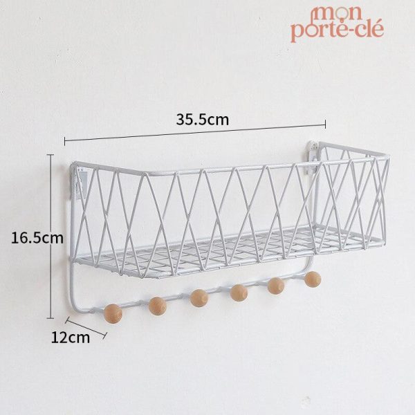 Porte-clé mural élégant pour l'entrée