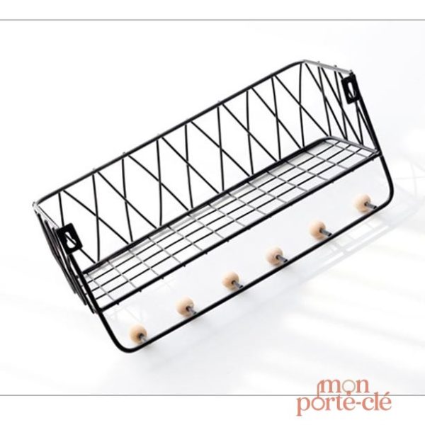 Porte-clé mural pour organisation facile