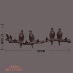 Porte-Clé Mural Oiseau Coloré