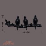 Porte-Clé Mural La Famille Oiseau Unique