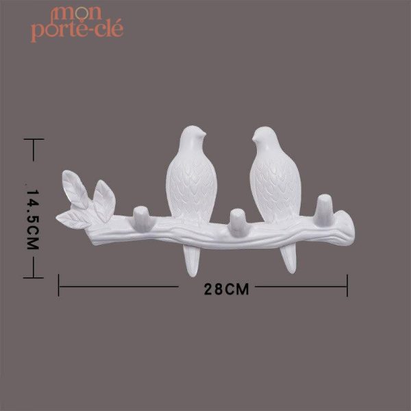 Porte-Clé Mural Oiseau Décoratif
