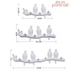 Porte-Clé Mural La Famille Oiseau - vue 6