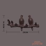 Porte-Clé Mural avec design aviaire