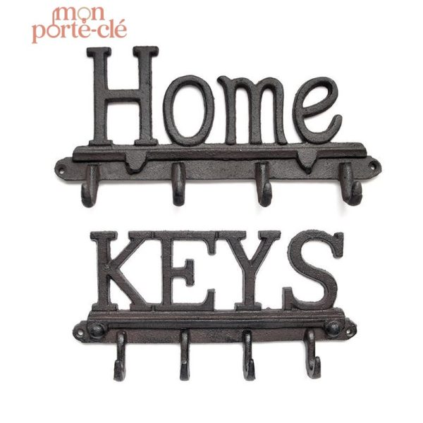Porte-Clé Mural Home Fer Forgé