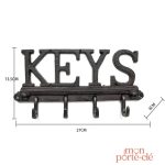 Porte-Clé en fer pour entrée