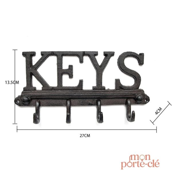Porte-Clé en fer pour entrée