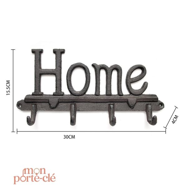 Accessoire mural pour clés en fer