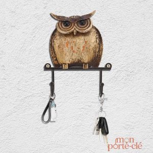 Hibou mural pratique pour clés et accessoires