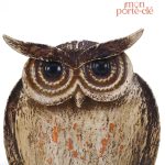 Élément décoratif mural : porte-clé hibou