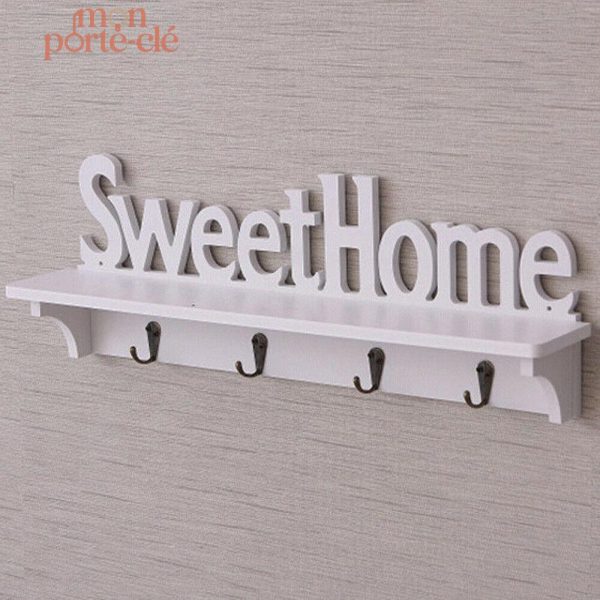 Porte-clé mural Sweet Home décoratif et pratique