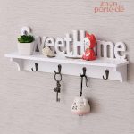 Porte-clé mural élégant Sweet Home en métal