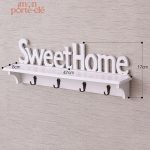 Porte-clé mural fonctionnel Sweet Home pour clés et accessoires