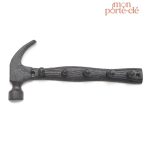 Porte-clé mural au design marteau industriel