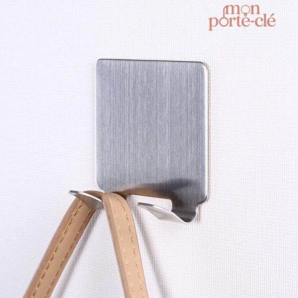 Porte-Clé mural pratique en acier inoxydable