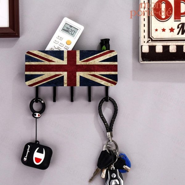 Accessoire mural porte-clé drapeau