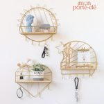 Porte-Clé Mural L'Effet Laiton élégant et pratique