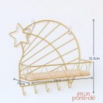 Porte-clé mural design en laiton pour organiser vos clés