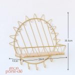 Porte-Clé mural L'Effet Laiton, solution de rangement moderne