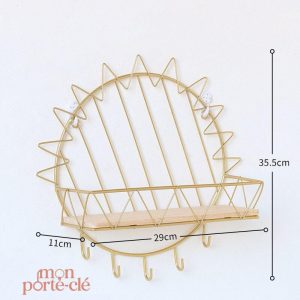 Porte-Clé mural L'Effet Laiton, solution de rangement moderne